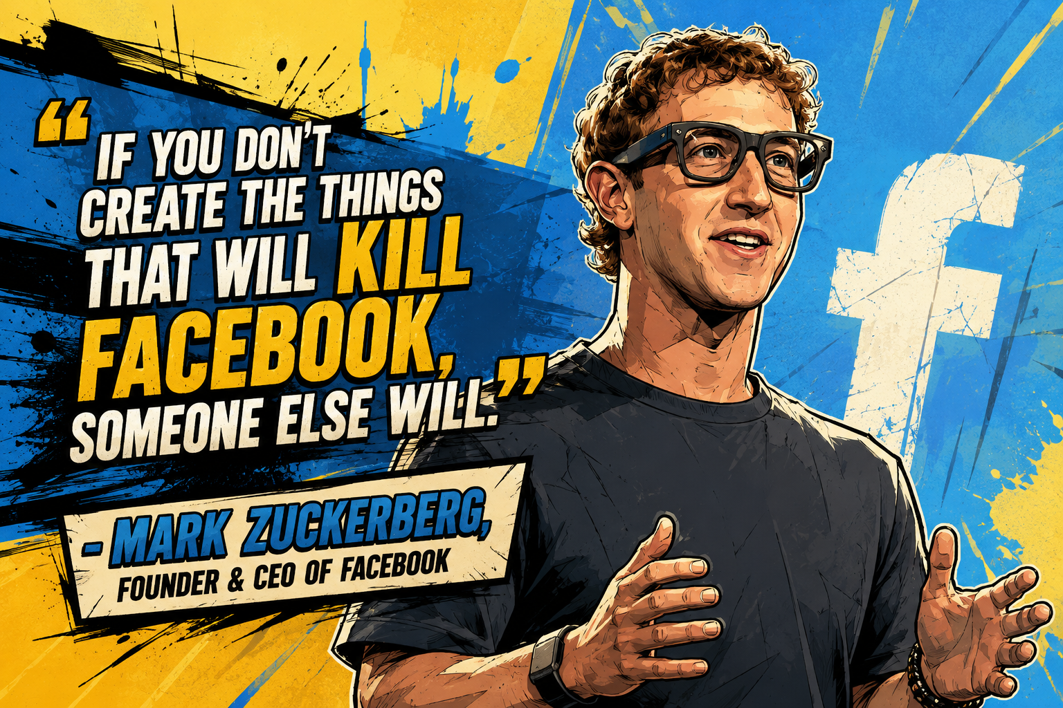 Facebook used as an example of how organisations must be willing to cannibalize themselves instead of waiting to be disrupted from outside